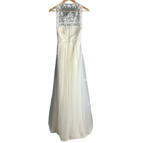 Catherine Deane Onyx Wedding Gown Oyster / Ivory Size 2 - Picture 9 of 11